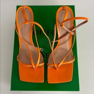 Bottega Veneta Calfskin Leather Ankle Strap Sandal